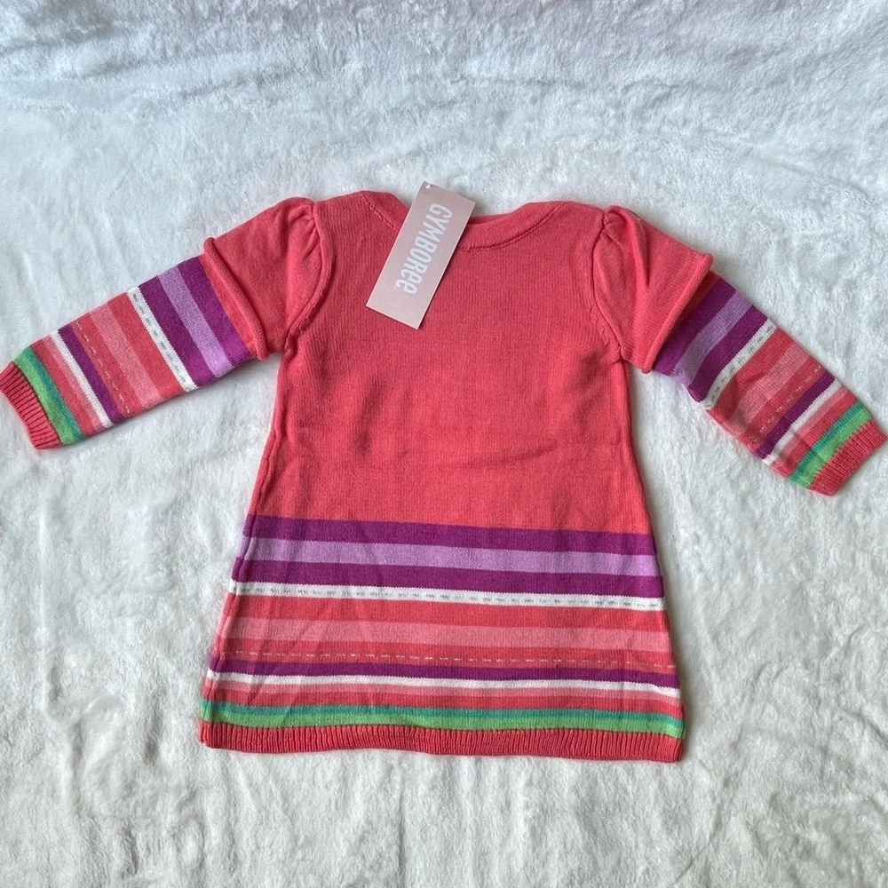 Gymboree Snow Bear Knitted Dress 100% Cotton size  Baby 3-6 month